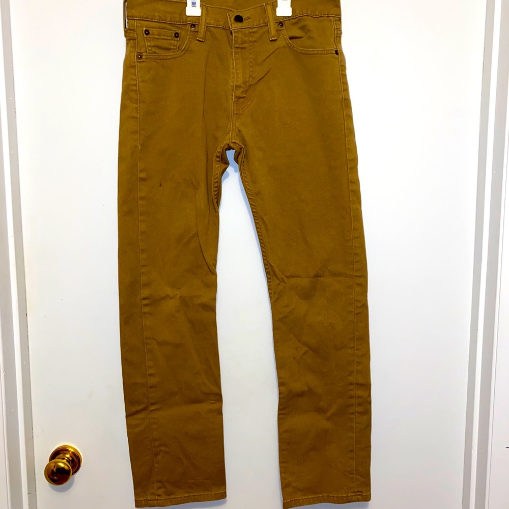 Men’s Levi Strauss 513 khaki jeans 30x30 straight